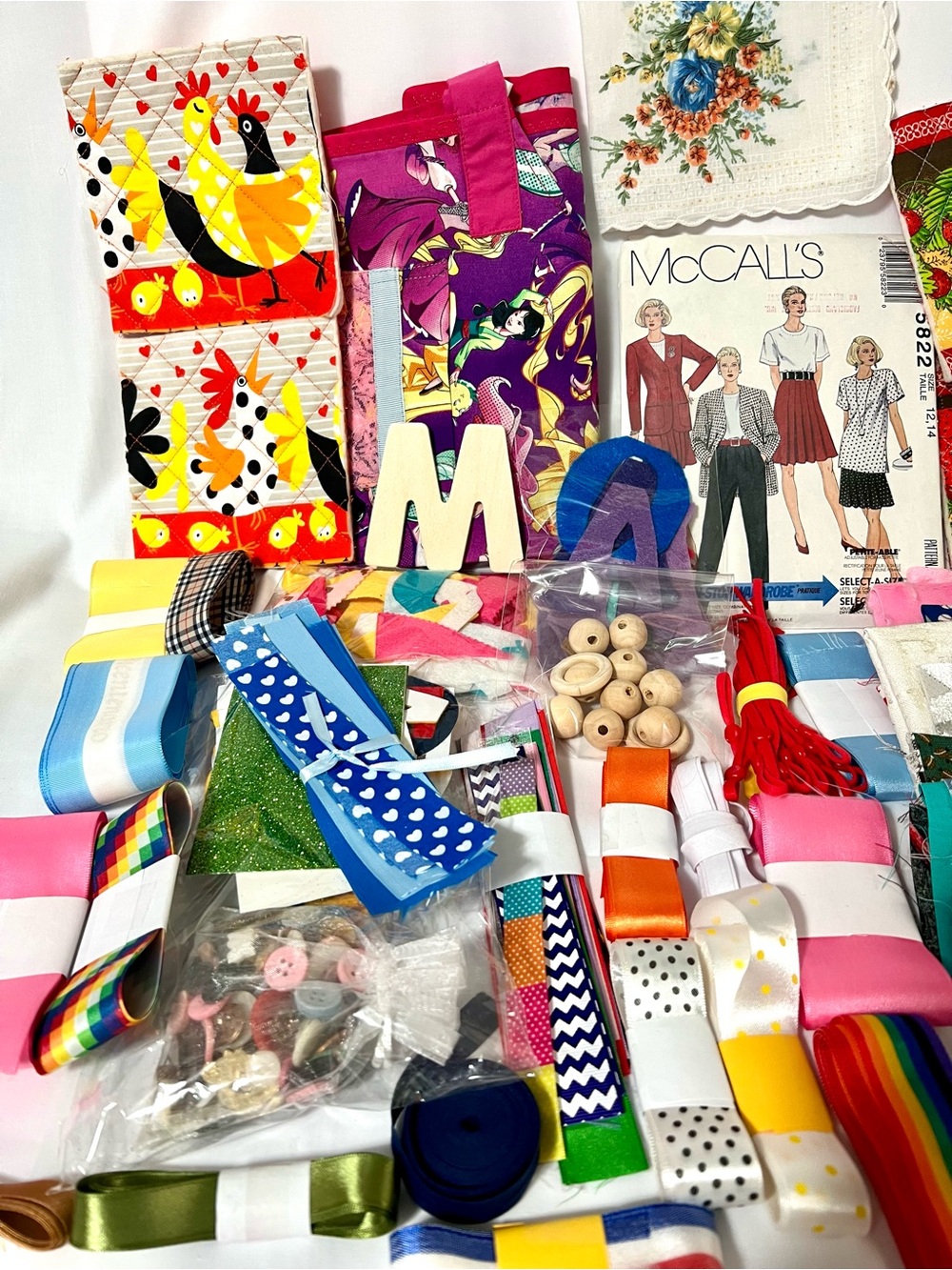 McCALL Sewing Notions & Craft Ribbon Bundle - Multi Color “M”